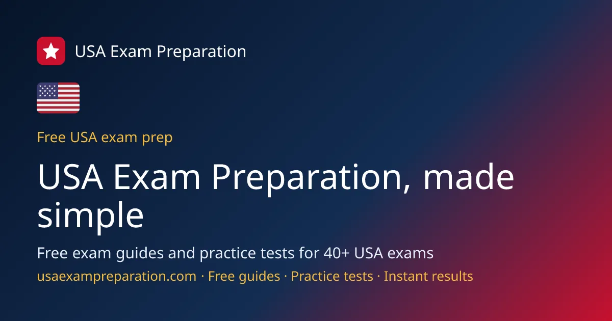 USA Exam Preparation — USA Exam Preparation, made simple