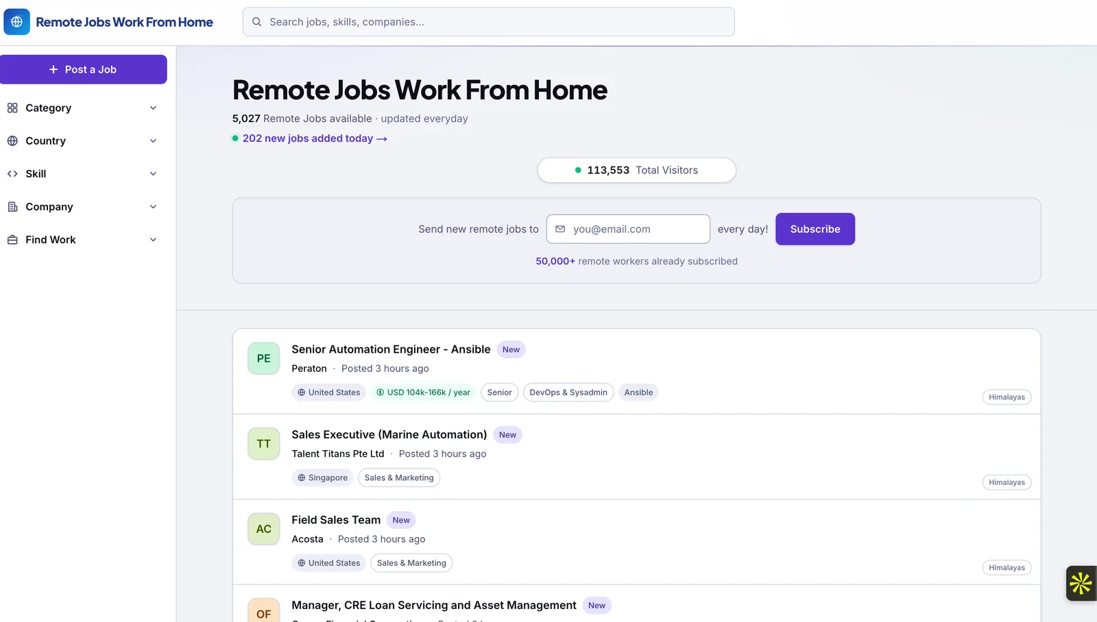 Remote Jobs Work From Home — Remote Jobs Work From Home | Fresh WFH & Remote Jobs, Updated Everyday